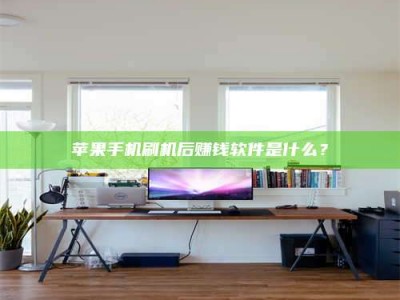 滨州苹果手机刷机后赚钱软件是什么？